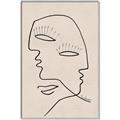 Picture of Two Faced II _GroupedProduct_Rectangle_Portrait_Canvas_Framed_