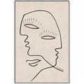 Picture of Two Faced II _GroupedProduct_Rectangle_Portrait_Canvas_Framed_