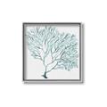 Picture of Teal Coral I  _GroupedProduct_Square_Canvas_Framed_