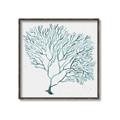 Picture of Teal Coral I  _GroupedProduct_Square_Canvas_Framed_