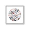 Picture of Coral circle I _GroupedProduct_Square_Canvas_Framed_