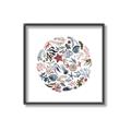 Picture of Coral circle I _GroupedProduct_Square_Canvas_Framed_