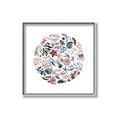 Picture of Coral circle I _GroupedProduct_Square_Canvas_Framed_