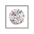 Picture of Coral circle I _GroupedProduct_Square_Canvas_Framed_