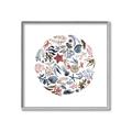 Picture of Coral circle I _GroupedProduct_Square_Canvas_Framed_