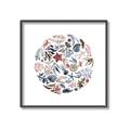 Picture of Coral circle I _GroupedProduct_Square_Canvas_Framed_