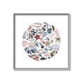 Picture of Coral circle I _GroupedProduct_Square_Canvas_Framed_