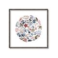 Picture of Coral circle I _GroupedProduct_Square_Canvas_Framed_