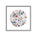 Picture of Coral circle I _GroupedProduct_Square_Canvas_Framed_