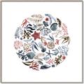 Picture of Coral circle I _GroupedProduct_Square_Canvas_Framed_