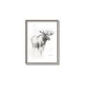 Picture of Moose Charcoal _GroupedProduct_Rectangle_Portrait_Canvas_Framed_