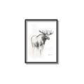 Picture of Moose Charcoal _GroupedProduct_Rectangle_Portrait_Canvas_Framed_