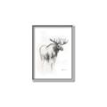 Picture of Moose Charcoal _GroupedProduct_Rectangle_Portrait_Canvas_Framed_
