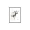 Picture of Moose Charcoal _GroupedProduct_Rectangle_Portrait_Canvas_Framed_