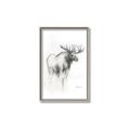 Picture of Moose Charcoal _GroupedProduct_Rectangle_Portrait_Canvas_Framed_