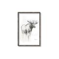 Picture of Moose Charcoal _GroupedProduct_Rectangle_Portrait_Canvas_Framed_