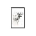 Picture of Moose Charcoal _GroupedProduct_Rectangle_Portrait_Canvas_Framed_