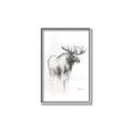 Picture of Moose Charcoal _GroupedProduct_Rectangle_Portrait_Canvas_Framed_