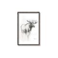 Picture of Moose Charcoal _GroupedProduct_Rectangle_Portrait_Canvas_Framed_