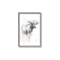 Picture of Moose Charcoal _GroupedProduct_Rectangle_Portrait_Canvas_Framed_