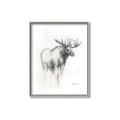 Picture of Moose Charcoal _GroupedProduct_Rectangle_Portrait_Canvas_Framed_