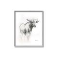 Picture of Moose Charcoal _GroupedProduct_Rectangle_Portrait_Canvas_Framed_