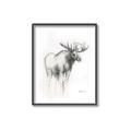 Picture of Moose Charcoal _GroupedProduct_Rectangle_Portrait_Canvas_Framed_