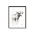 Picture of Moose Charcoal _GroupedProduct_Rectangle_Portrait_Canvas_Framed_