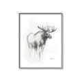 Picture of Moose Charcoal _GroupedProduct_Rectangle_Portrait_Canvas_Framed_