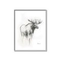 Picture of Moose Charcoal _GroupedProduct_Rectangle_Portrait_Canvas_Framed_
