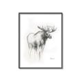 Picture of Moose Charcoal _GroupedProduct_Rectangle_Portrait_Canvas_Framed_