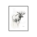 Picture of Moose Charcoal _GroupedProduct_Rectangle_Portrait_Canvas_Framed_