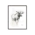 Picture of Moose Charcoal _GroupedProduct_Rectangle_Portrait_Canvas_Framed_