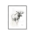 Picture of Moose Charcoal _GroupedProduct_Rectangle_Portrait_Canvas_Framed_