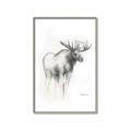 Picture of Moose Charcoal _GroupedProduct_Rectangle_Portrait_Canvas_Framed_