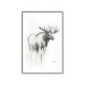 Picture of Moose Charcoal _GroupedProduct_Rectangle_Portrait_Canvas_Framed_