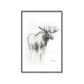 Picture of Moose Charcoal _GroupedProduct_Rectangle_Portrait_Canvas_Framed_