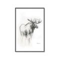 Picture of Moose Charcoal _GroupedProduct_Rectangle_Portrait_Canvas_Framed_
