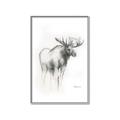 Picture of Moose Charcoal _GroupedProduct_Rectangle_Portrait_Canvas_Framed_