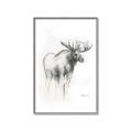 Picture of Moose Charcoal _GroupedProduct_Rectangle_Portrait_Canvas_Framed_