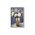 Picture of White Flower in Vase l _GroupedProduct_Rectangle_Portrait_Canvas_Framed_