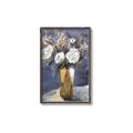 Picture of White Flower in Vase l _GroupedProduct_Rectangle_Portrait_Canvas_Framed_