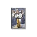 Picture of White Flower in Vase l _GroupedProduct_Rectangle_Portrait_Canvas_Framed_