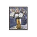 Picture of White Flower in Vase l _GroupedProduct_Rectangle_Portrait_Canvas_Framed_
