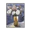 Picture of White Flower in Vase l _GroupedProduct_Rectangle_Portrait_Canvas_Framed_