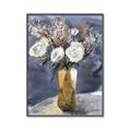 Picture of White Flower in Vase l _GroupedProduct_Rectangle_Portrait_Canvas_Framed_
