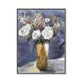Picture of White Flower in Vase l _GroupedProduct_Rectangle_Portrait_Canvas_Framed_