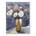 Picture of White Flower in Vase l _GroupedProduct_Rectangle_Portrait_Canvas_Framed_