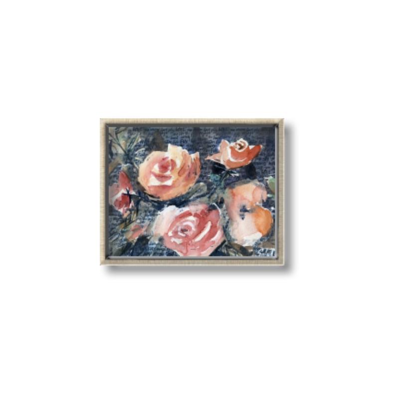 Picture of Love Letter Floral _GroupedProduct_Rectangle_Landscape_Canvas_Framed_