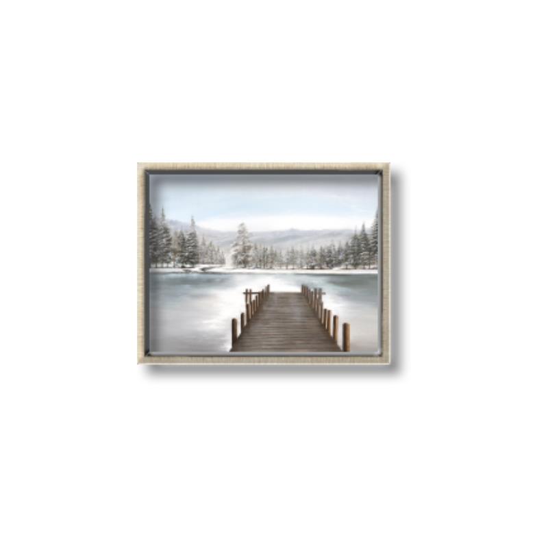 Picture of River After the Snowfall _GroupedProduct_Rectangle_Landscape_Canvas_Framed_